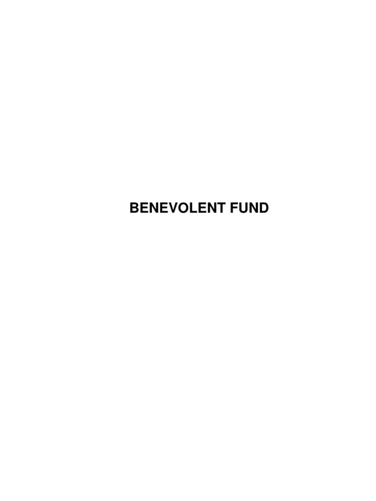 Benevolent Fund Guidelines for Servants | PDF | Home & Garden