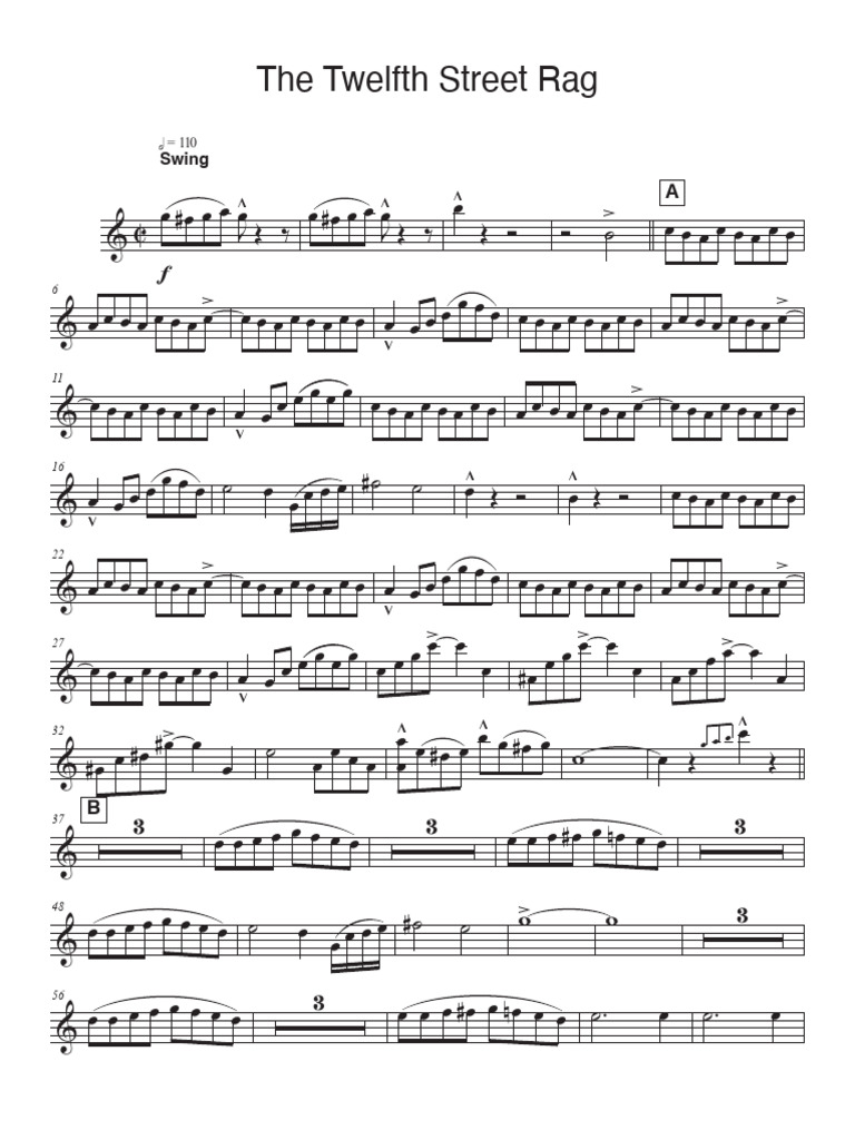 Twelfth Street Rag Sheet Music | PDF