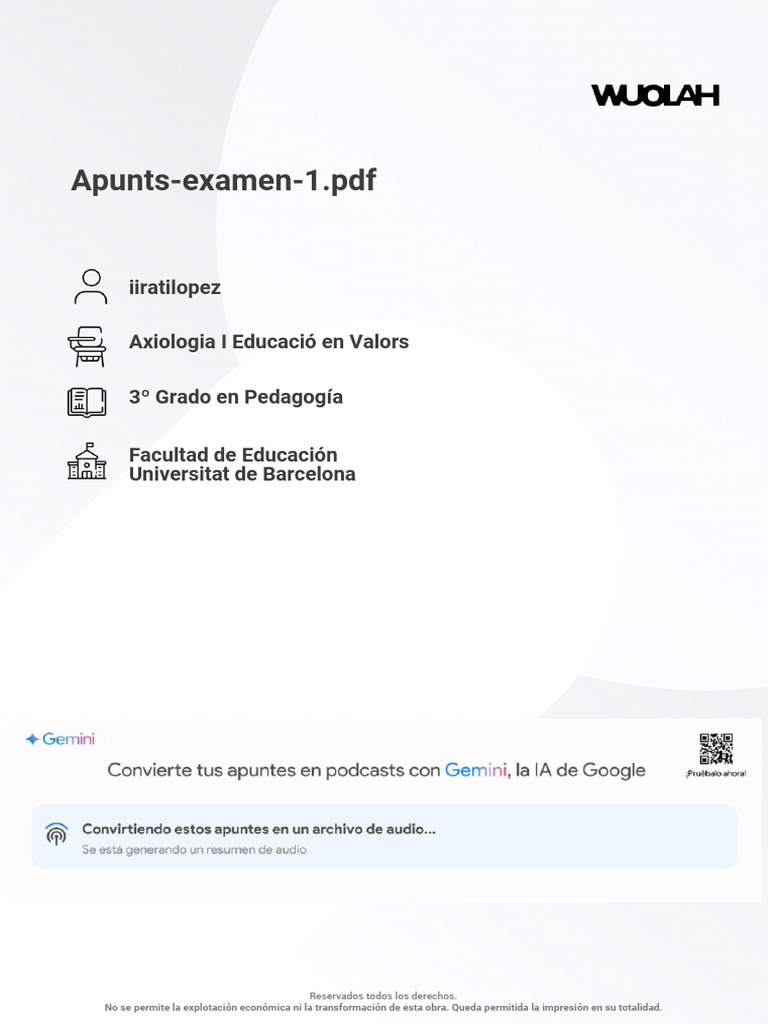 Wuolah Free Apunts Examen 1 | PDF