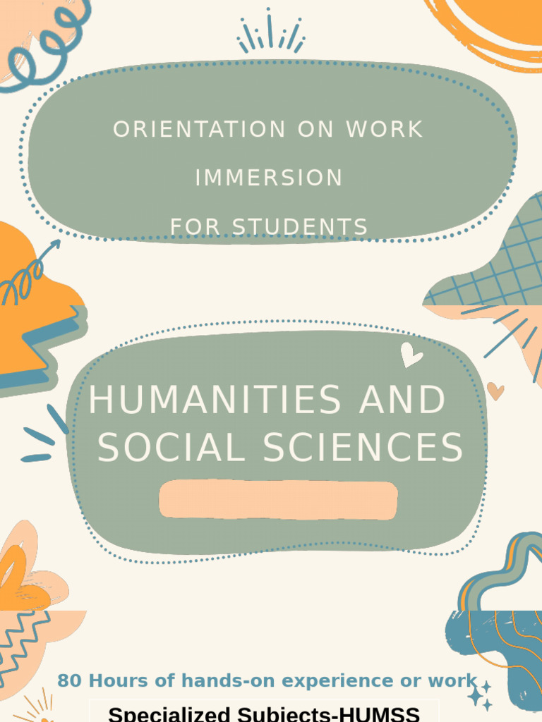 Work Immersion Guide for HUMSS Students | PDF | Résumé | Cognition