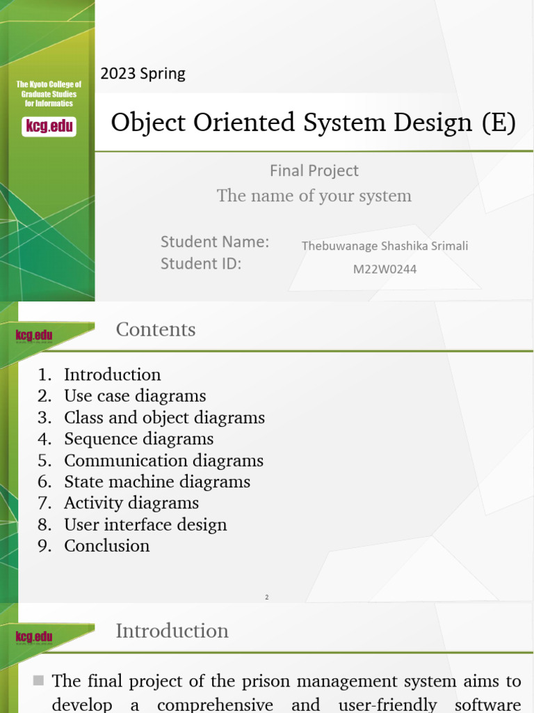 Prison Management System Project Overview | PDF | Usability | Communication