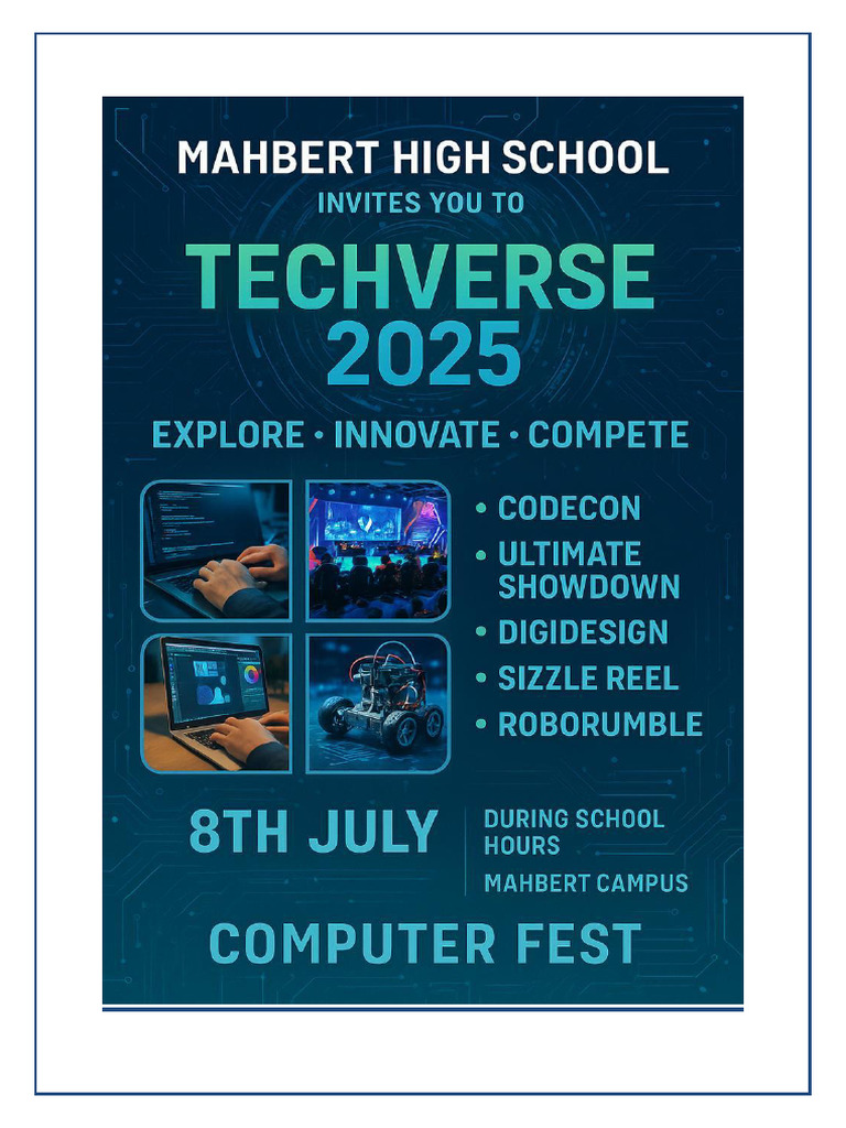 TechVerse 2025: Events Overview | PDF | Adobe Photoshop | Computing