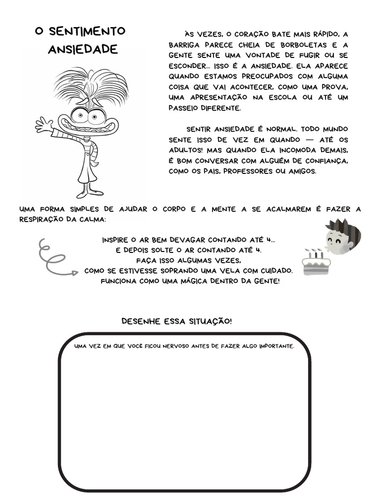 Atividade ANSIEDADE | PDF | Ansiedade