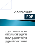Aula de Teoria Literária O New Criticism PDF