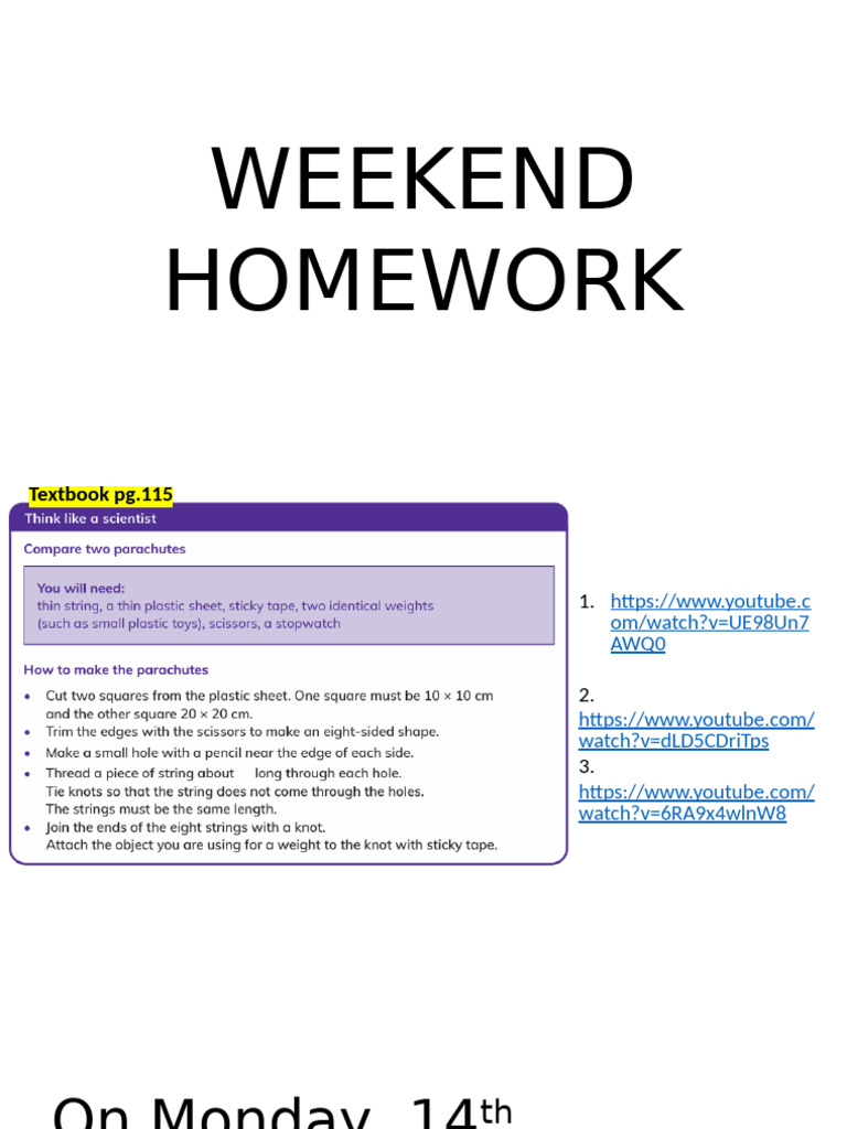 SJ11 11july Weekend Homework | PDF