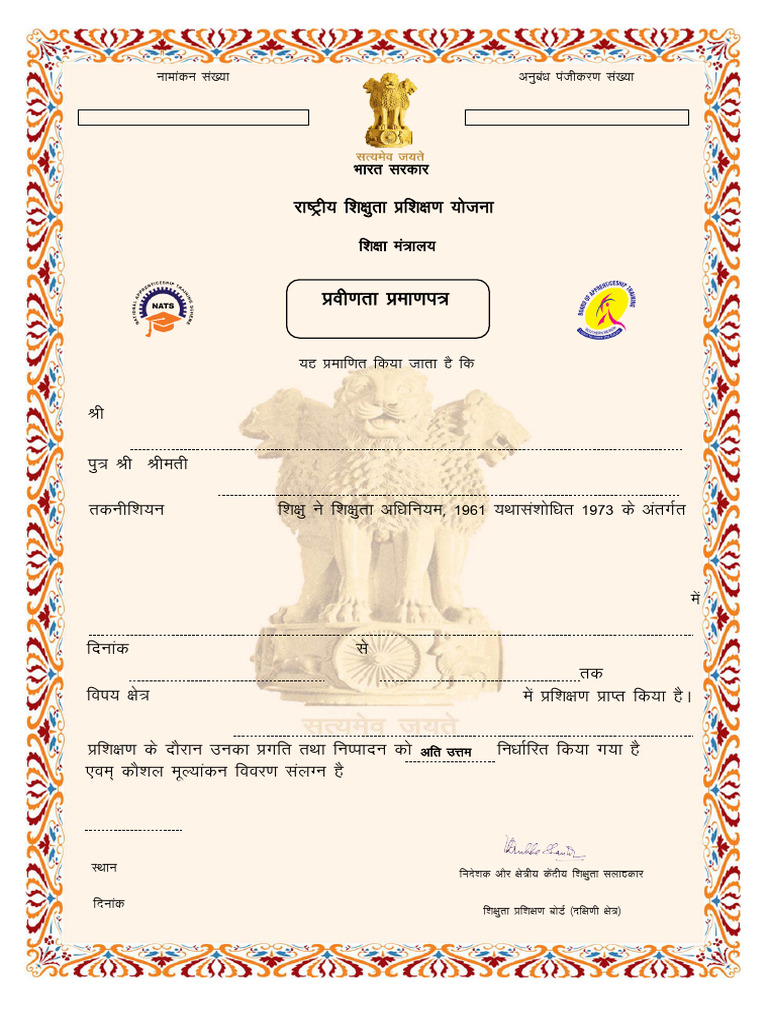 National Apprenticeship Certificate | PDF | Educational Stages | Career ...