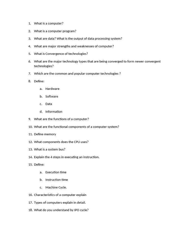 T1. Computer System | PDF