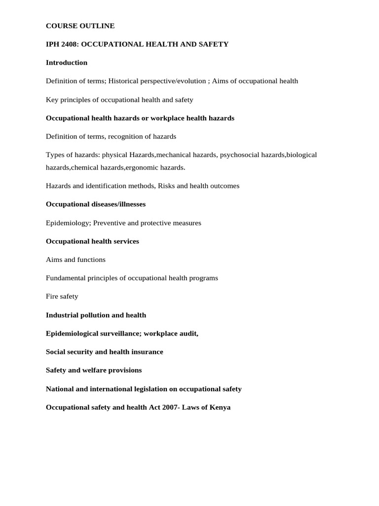 Osh Notes | PDF | Occupational Safety And Health | Hazards