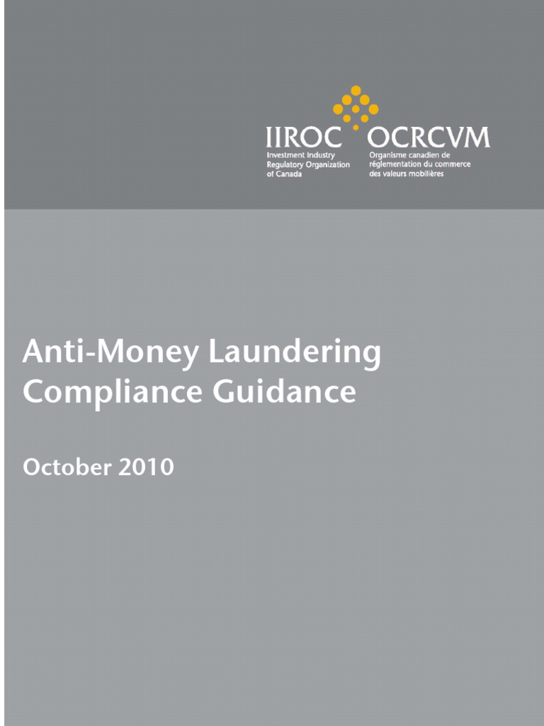 Anti-Money Laundering Compliance Guidance - en | PDF | Regulatory