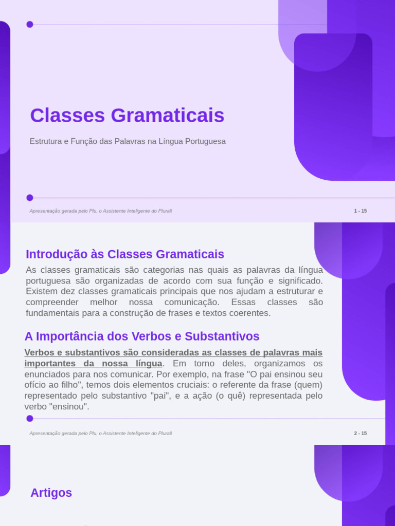 Classes Gramaticais-1739909554659 | PDF | Classe gramatical | Palavra