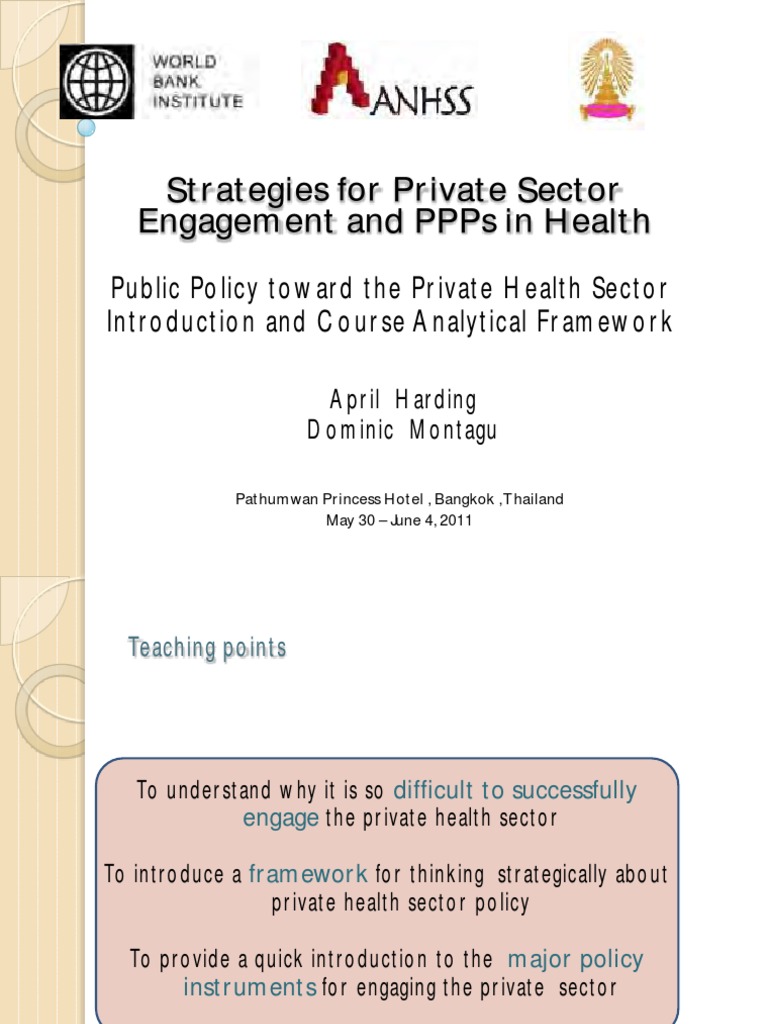 Engaging Private Sector in Health Policy | PDF | Health Care ...