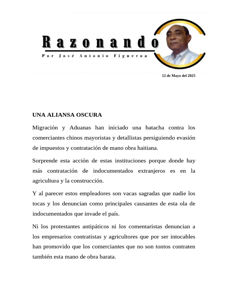 PAGINA RAZONANDO 12 Mayo Del 2025 | PDF