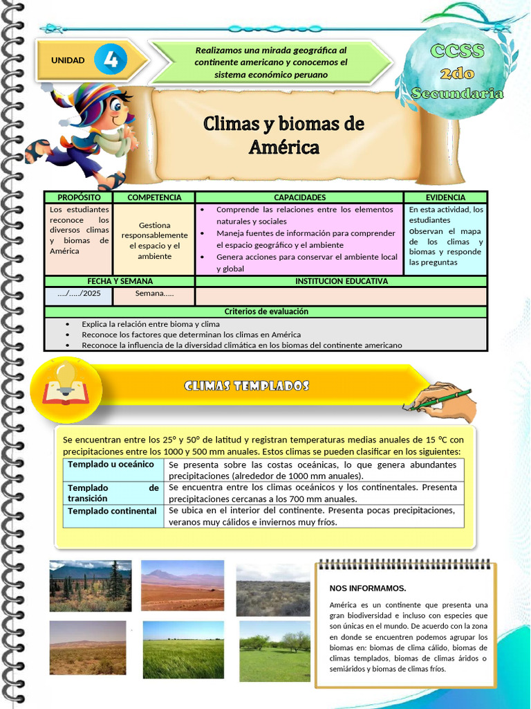 Climas y Biomas de América | PDF | Clima | Clima templado