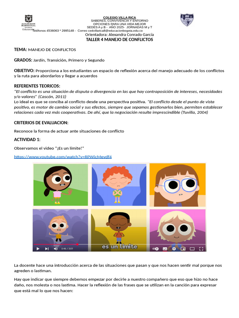 Resolución de Conflictos en Niños | PDF