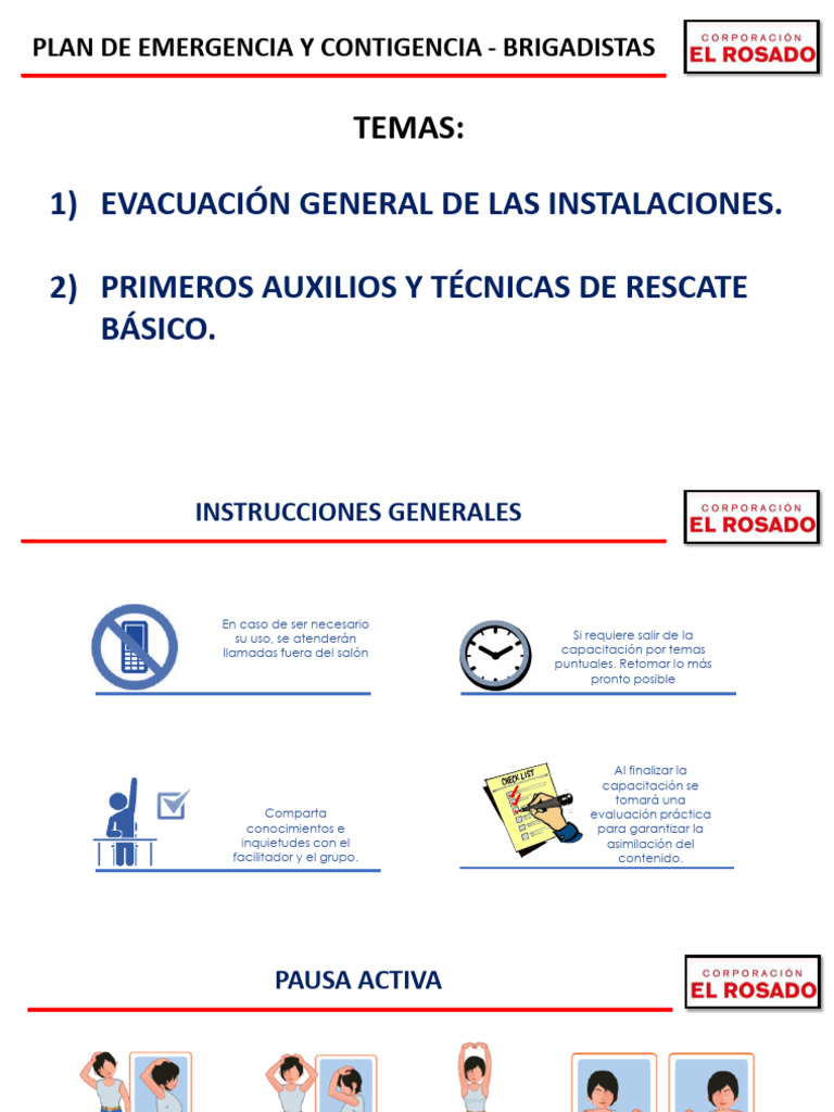 Plan de Emergencia y Primeros Auxilios | PDF | Reanimación ...