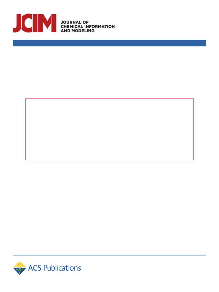 10 1021@acs Jcim 8b00267 | PDF | Kinematics | Hydrogen Bond