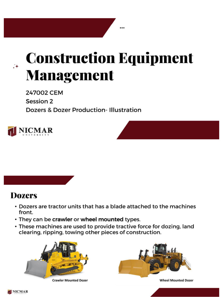 CEM Session 04 Dozers Images 0 Merged Compressed | PDF