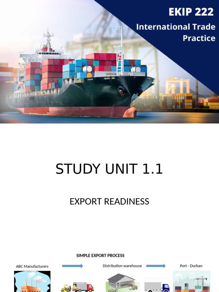 Assessing Export Readiness for Businesses | PDF | Exports | Market ...