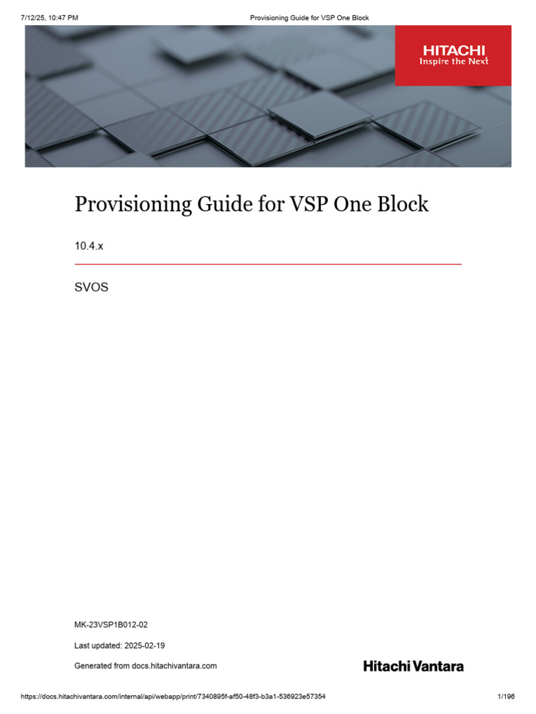 Provisioning Guide For VSP One Block | PDF | Computer Data Storage |  Command Line Interface