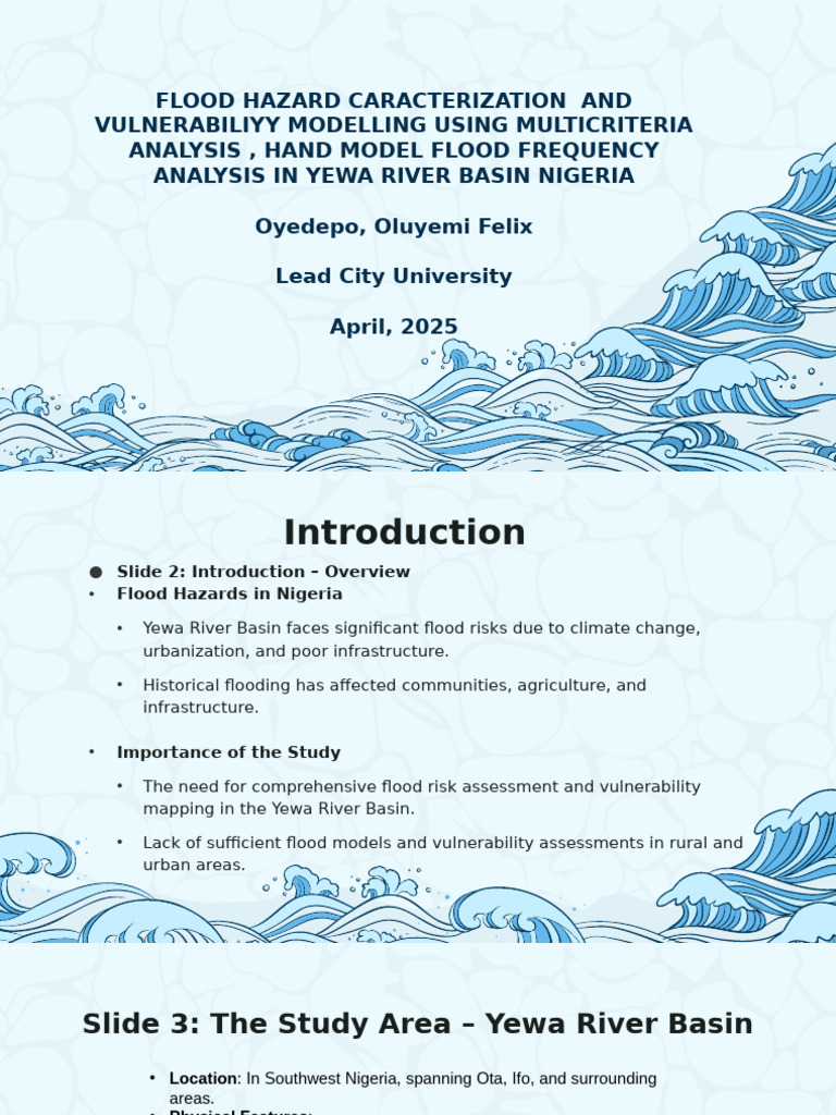 Flood Risk Assessment in Yewa River Basin | PDF | Flood | Hazards