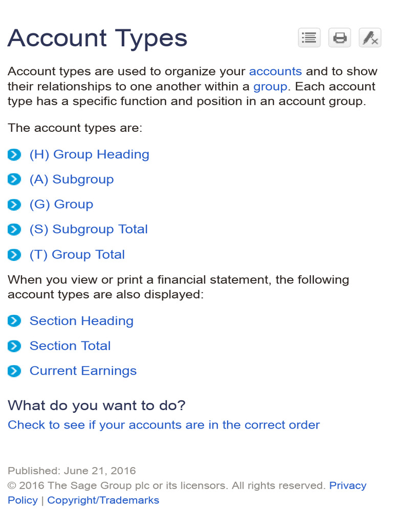 Understanding Account Types and Functions | PDF