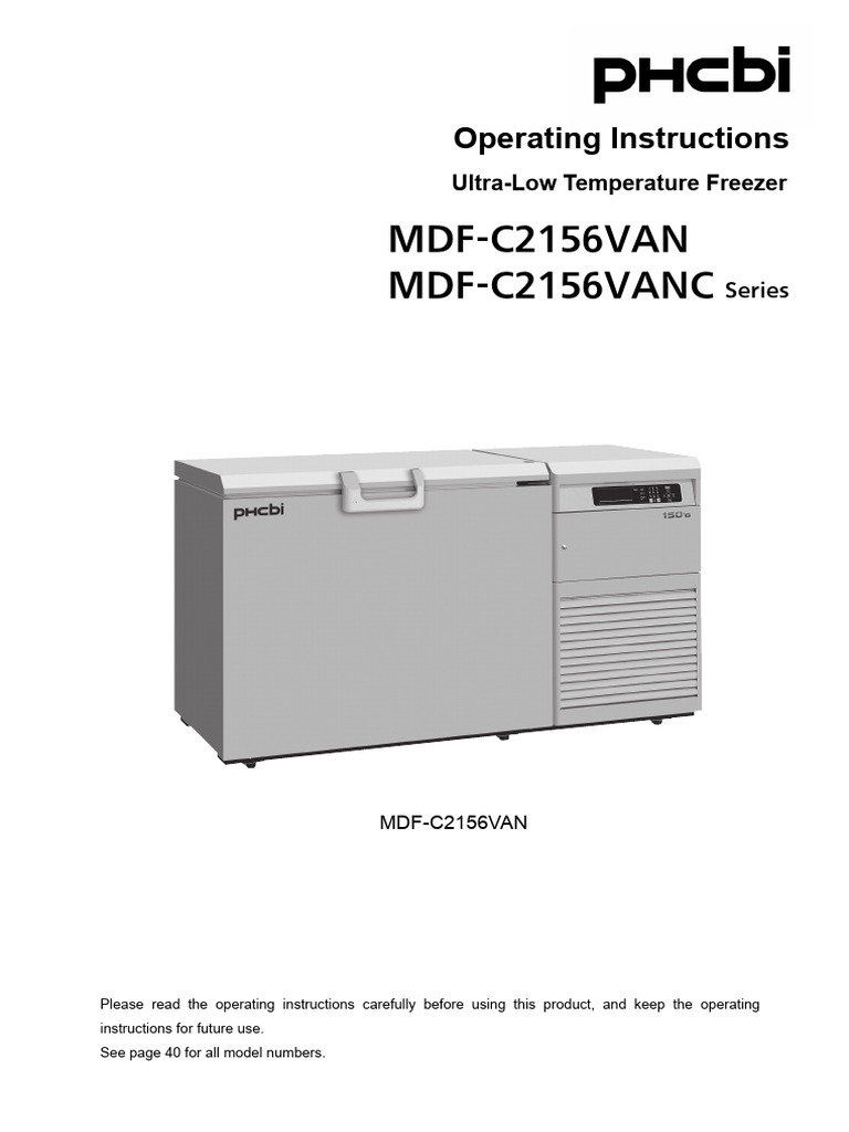 Ultra-Low Temp Freezer Operating Guide | PDF | Electrical Connector ...