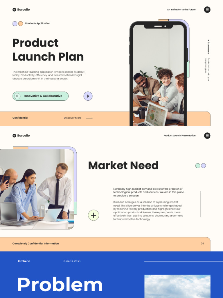 White Blue Simple Business Pitch Deck Presentation | PDF | Business