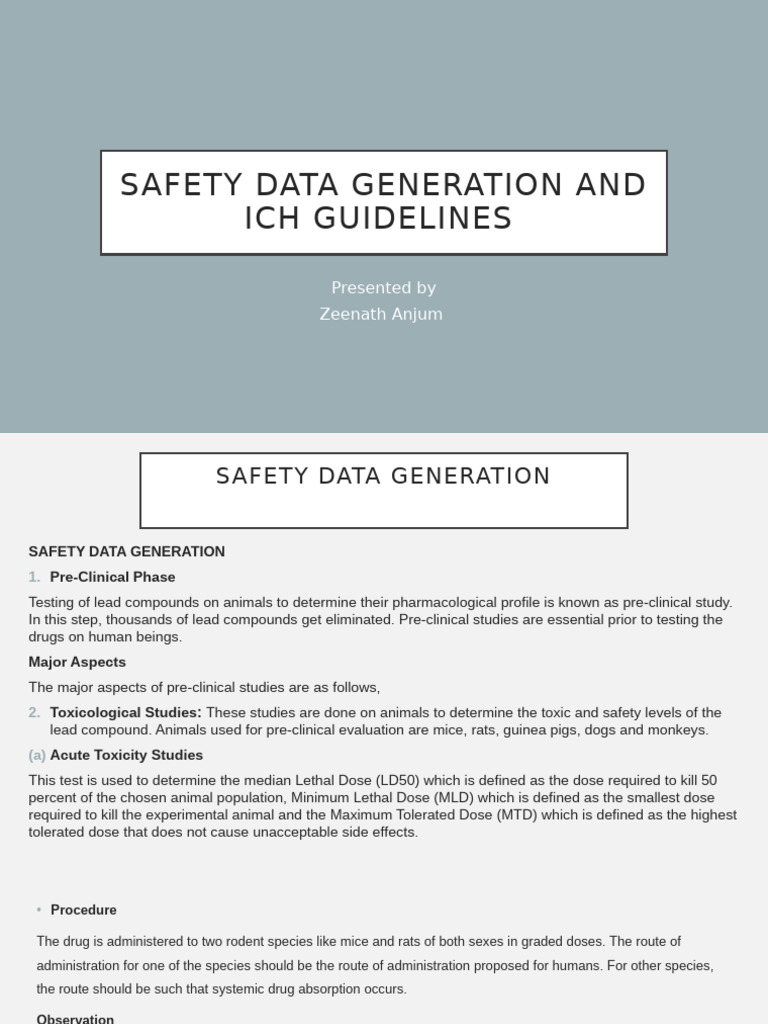 ICH Guidelines for Safety Data Management | PDF | Phases Of Clinical ...