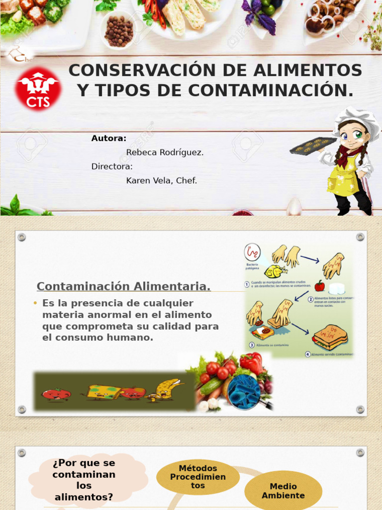 Tipos y causas de contaminación alimentaria | PDF