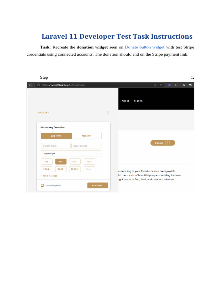 Laravel 11 Developer Test Task Instructions | PDF