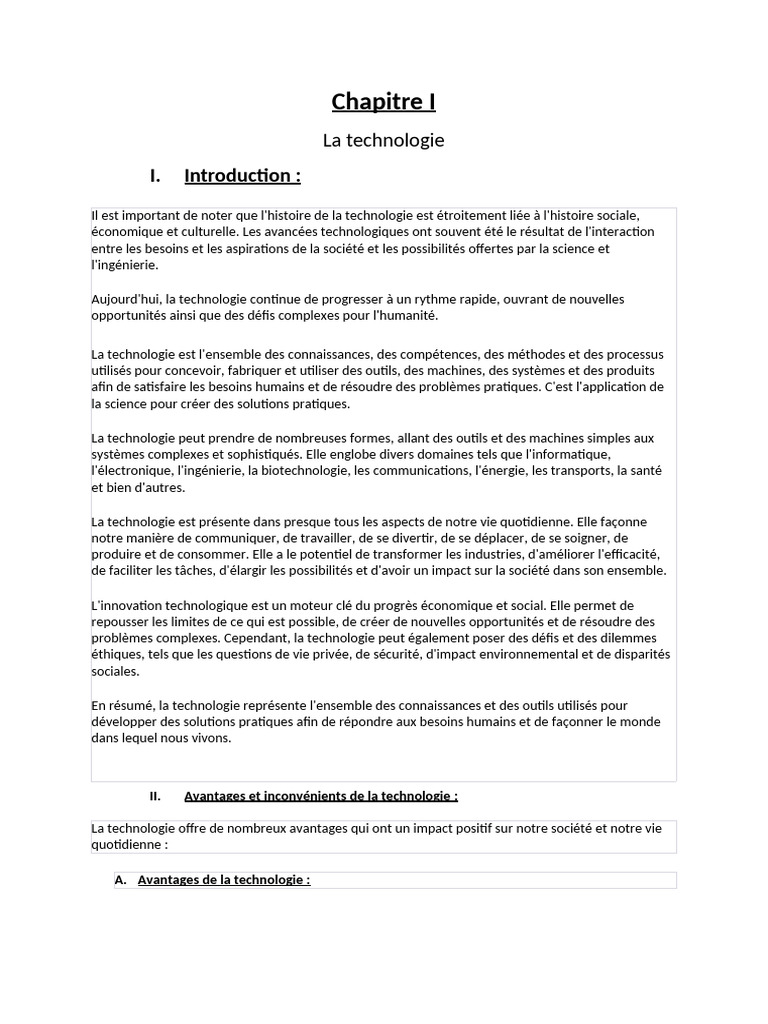 Avantages et défis de la technologie | PDF | Big data | Sécurité des ...