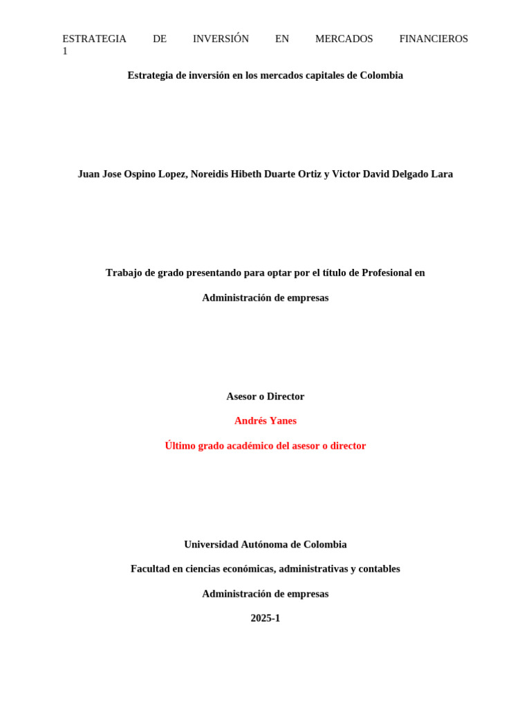 Estrategias de Inversión en la BVC | PDF | Compartir (Finanzas ...