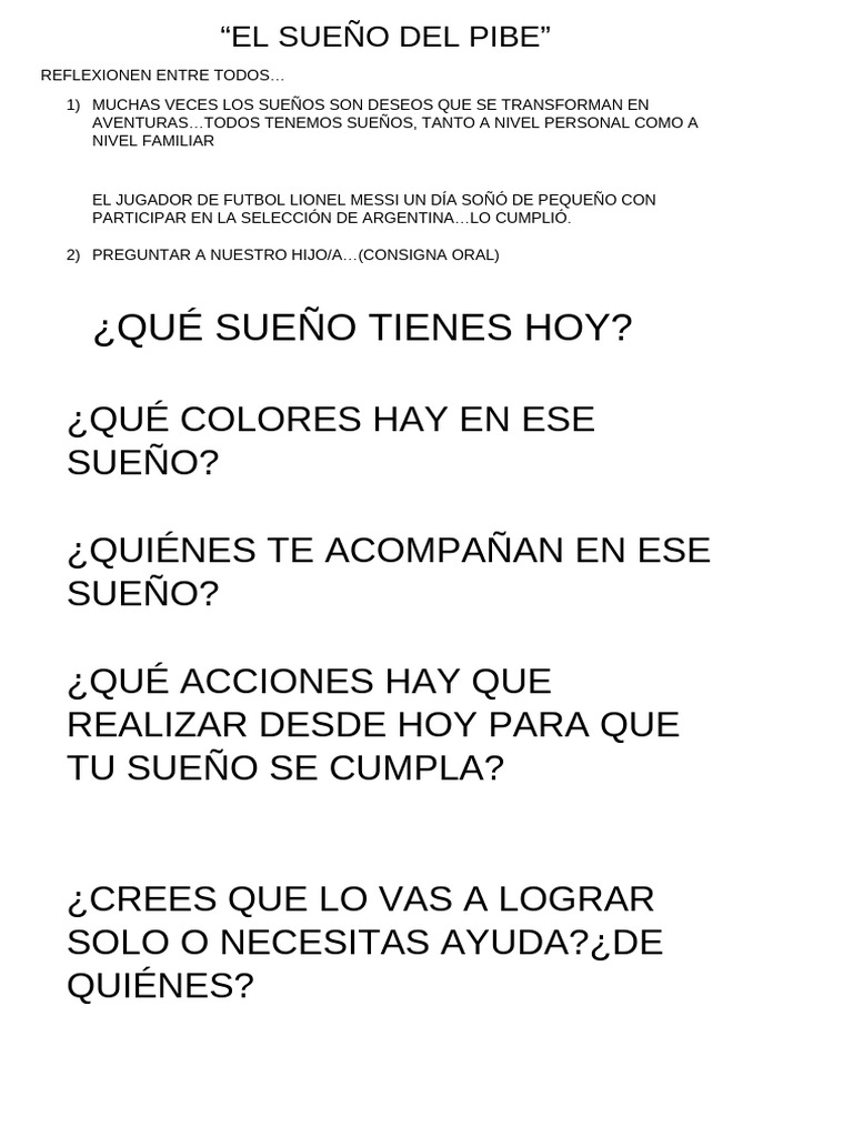 El Sueño Del Pibe | PDF