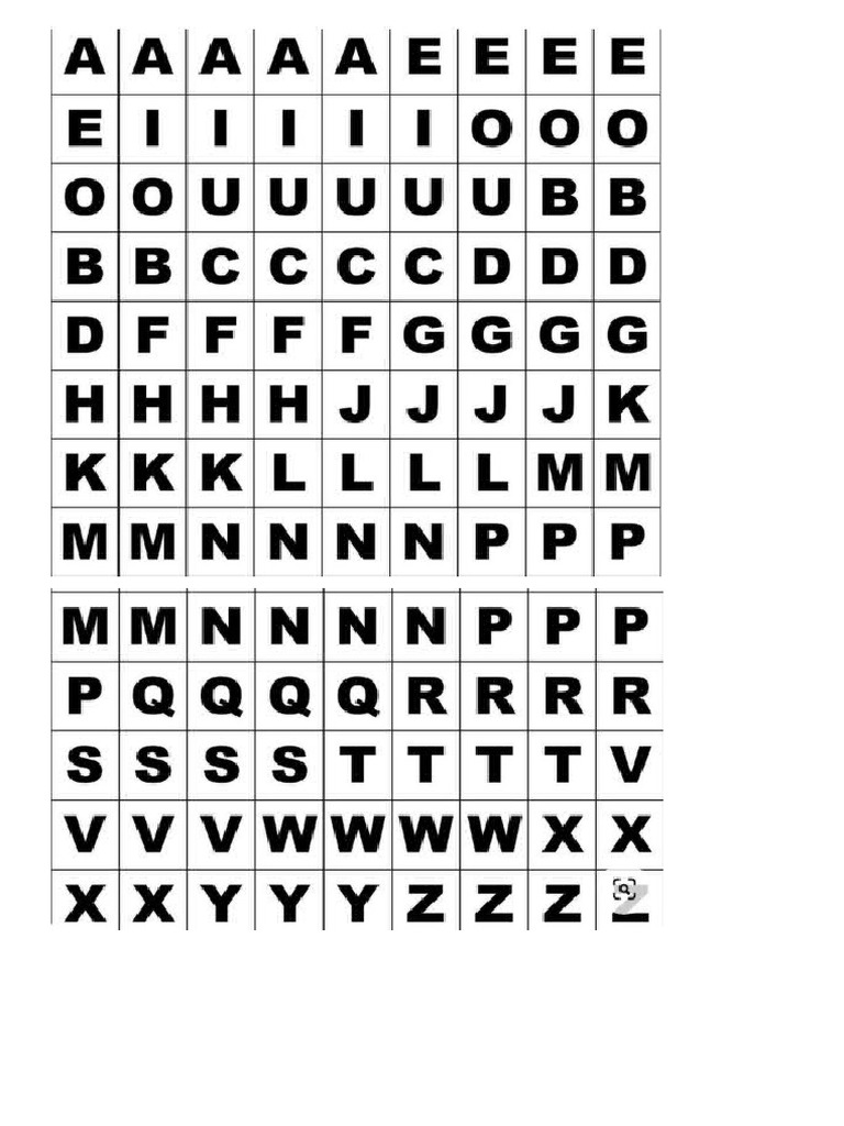 Letras Recortables | PDF
