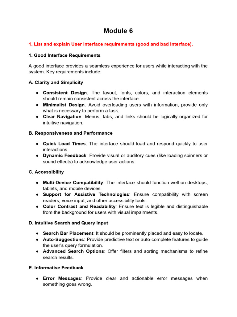 User Interface Requirements Overview | PDF | Human–Computer Interaction ...