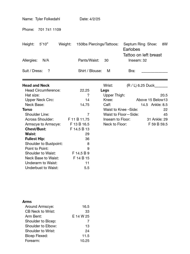 Measurements | PDF