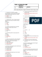 Soal Latihan Ipa 7 SMP (Pengukuran)