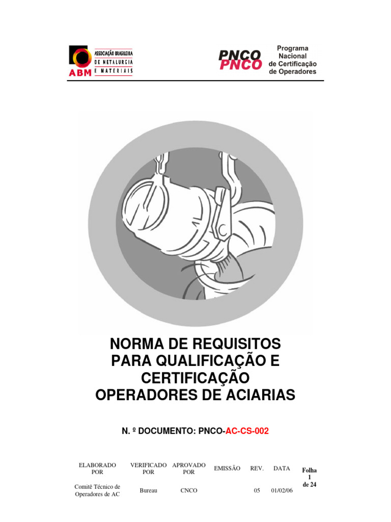 Pnco-Ac-Cs-003 30-01-2006 | PDF | Aciaria | Química