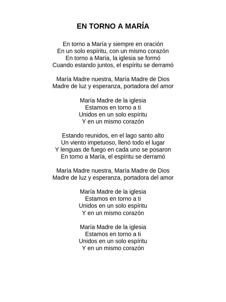En torno a María y el Espíritu Santo | PDF | María, madre de Jesús | Amor