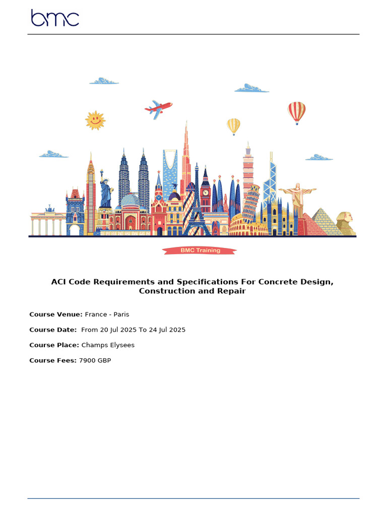 Aci Code Requirements and Specifications Paris Jul 2025 | PDF ...