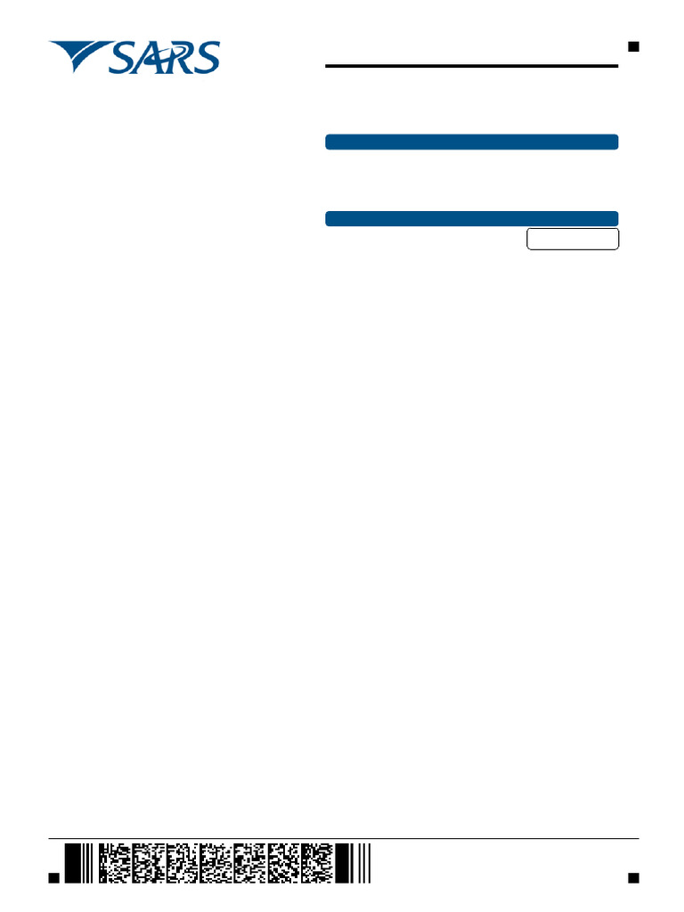 SARS Income Tax Verification Acknowledgement | PDF