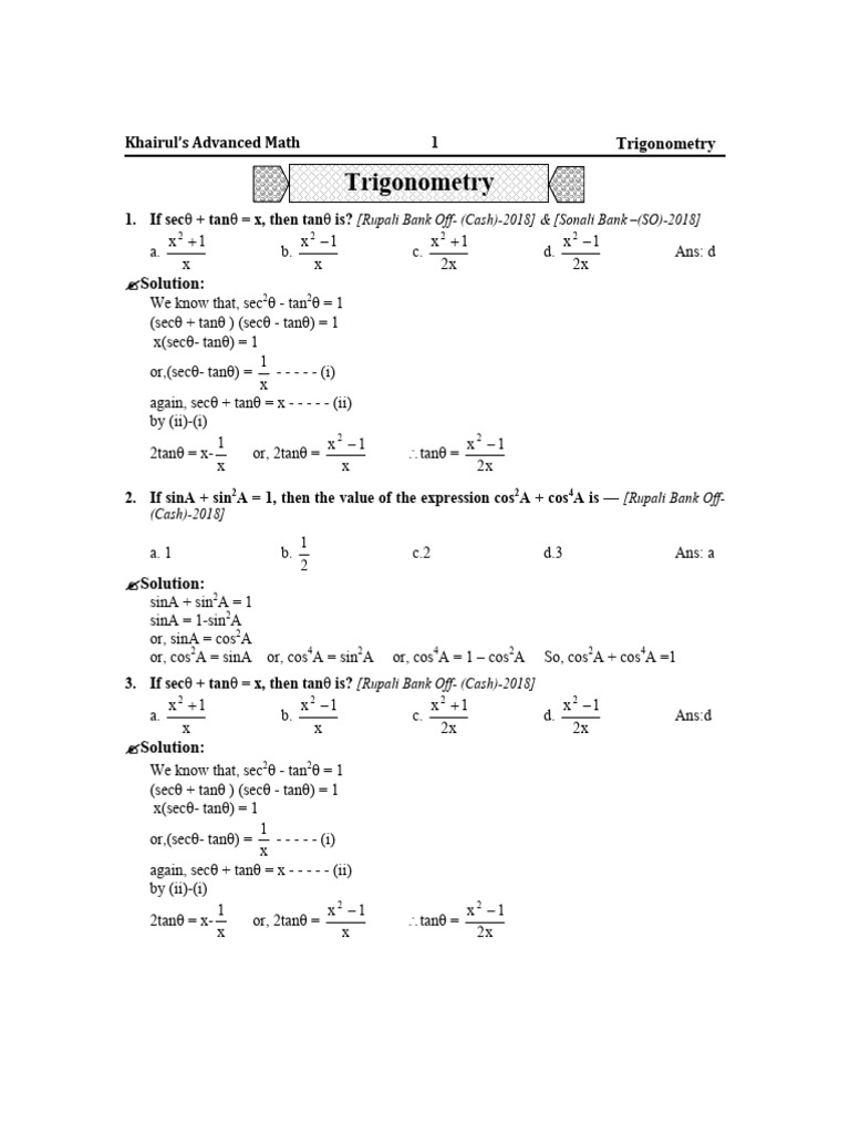 Trigonometry | PDF | Euclid | Geometry