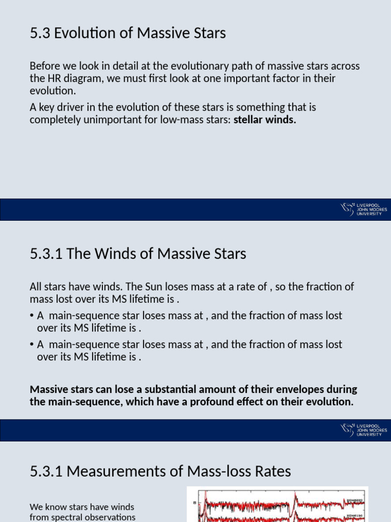 5.3-5.4. Evolution of Massive Stars Student Version | PDF | Stars ...