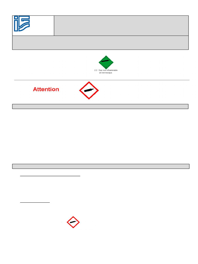 Fiche de sécurité R134A - Inflammabilité et risques | PDF | Atmosphère ...