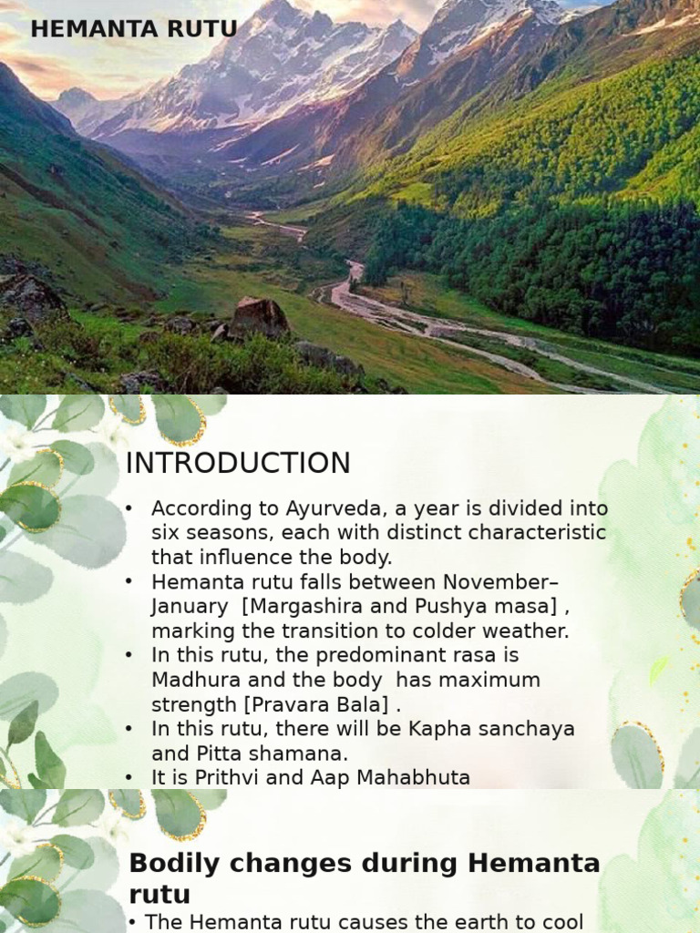 Hemanta Rutu - 065014 | PDF | Allergy | Ayurveda