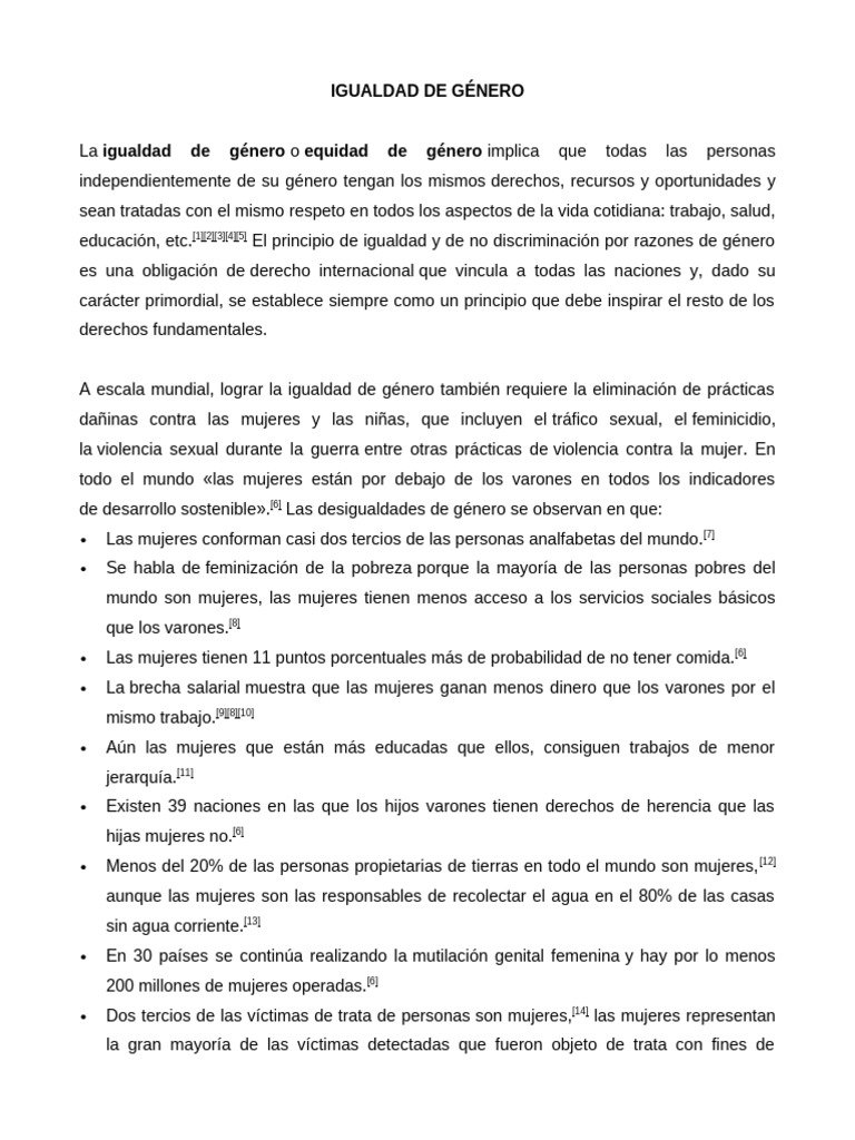 Igualdad de Género: Derechos y Desafíos | PDF | Igualdad de género ...