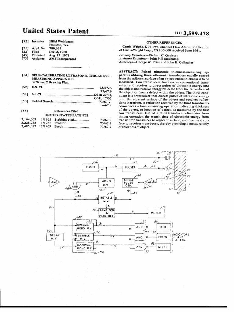 Self-Calibrating Ultrasonic Thickness Measurement | PDF | Ultrasound ...