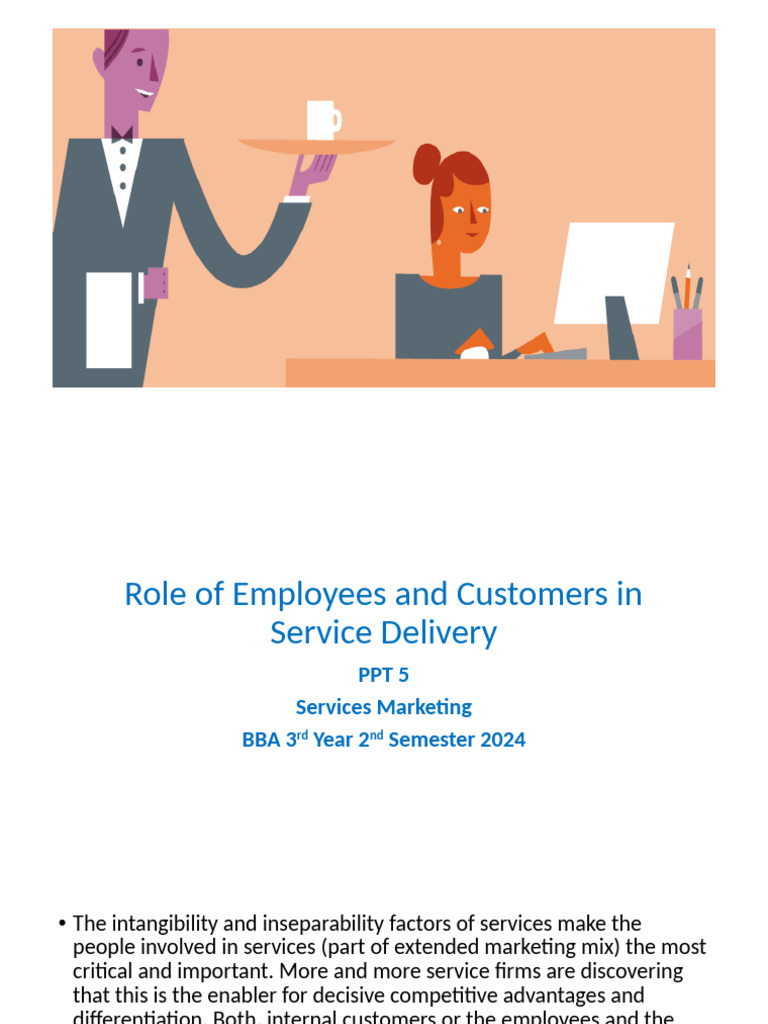 Employees and Customers in Service Delivery | PDF | Marketing | Airlines