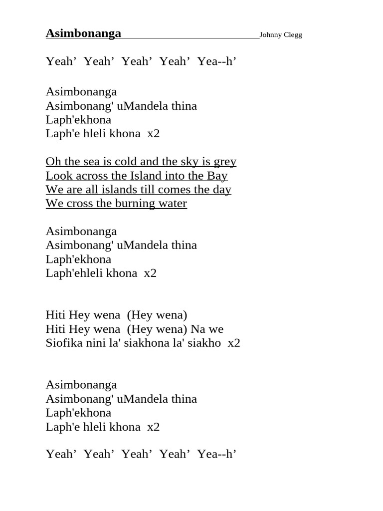 Asimbonanga 2 | PDF