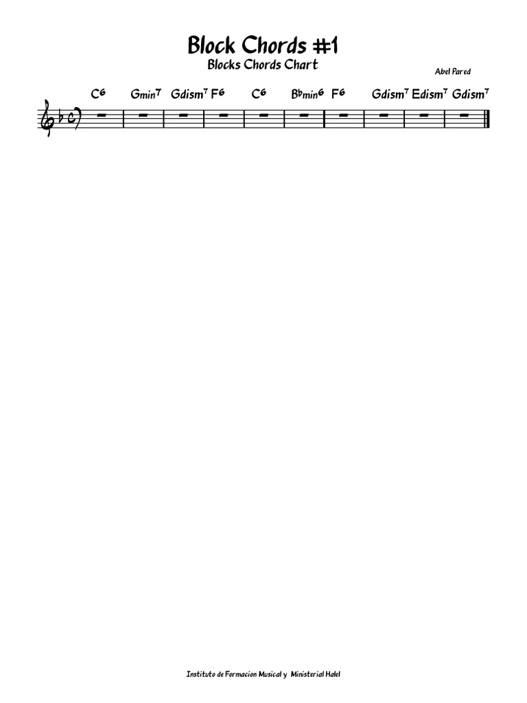Block Chords #1 | PDF